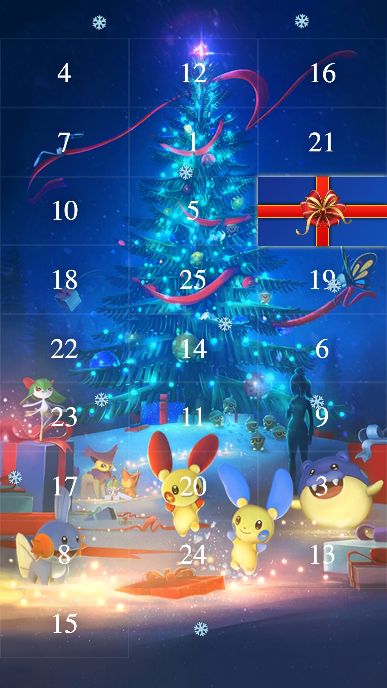 a screenshot showcasing the advent calendar